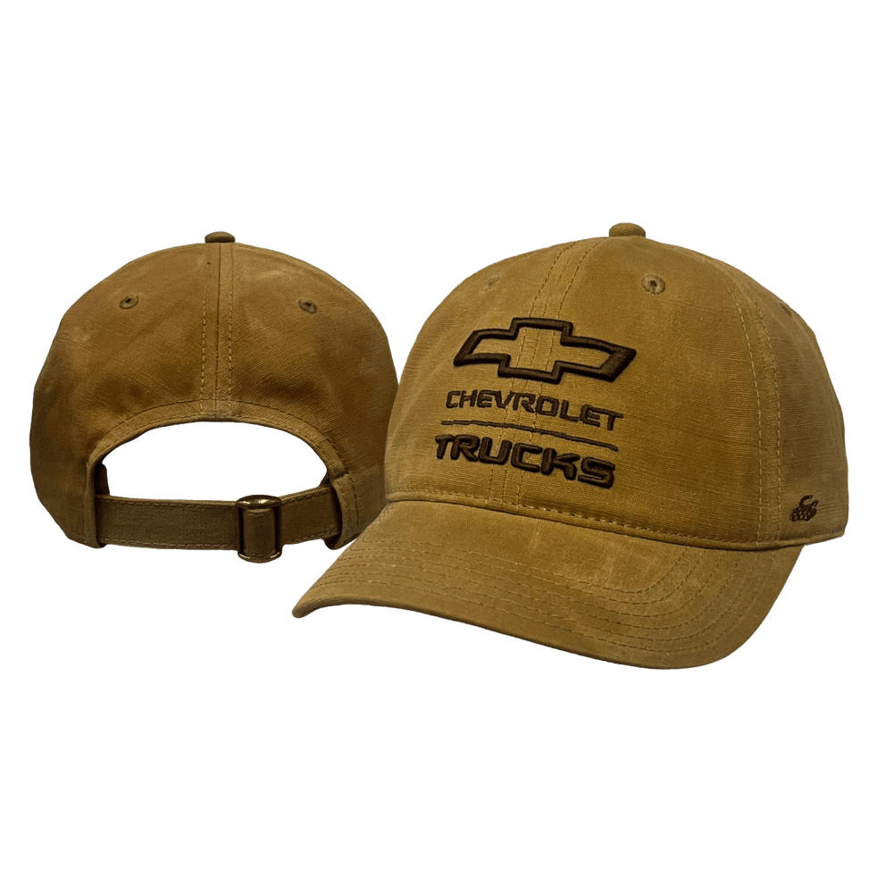 Chevrolet Trucks Oil-Coated Canvas Adjustable Cap