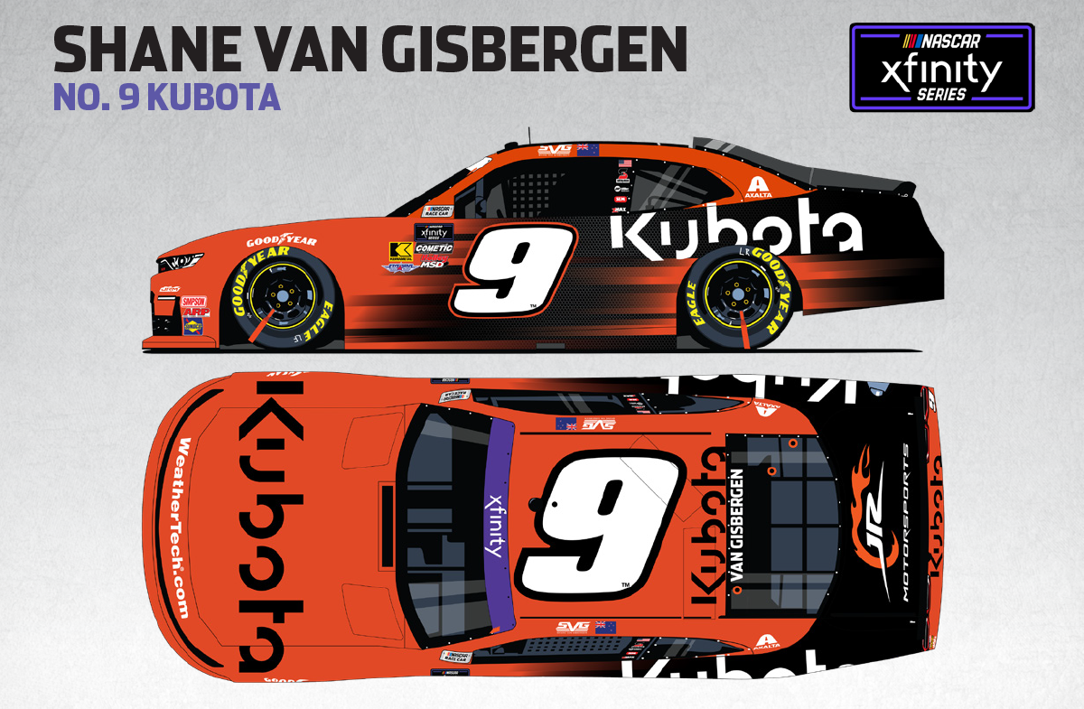 Shane Van Gisbergen #9 2025 Kubota Xfinity 1:64 Diecast *PREORDER*