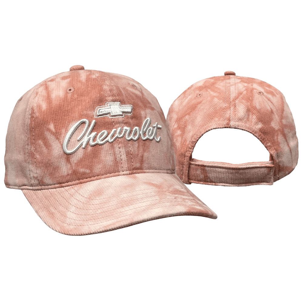 Chevrolet Ladies Blush Corduroy Script Velcro Hat