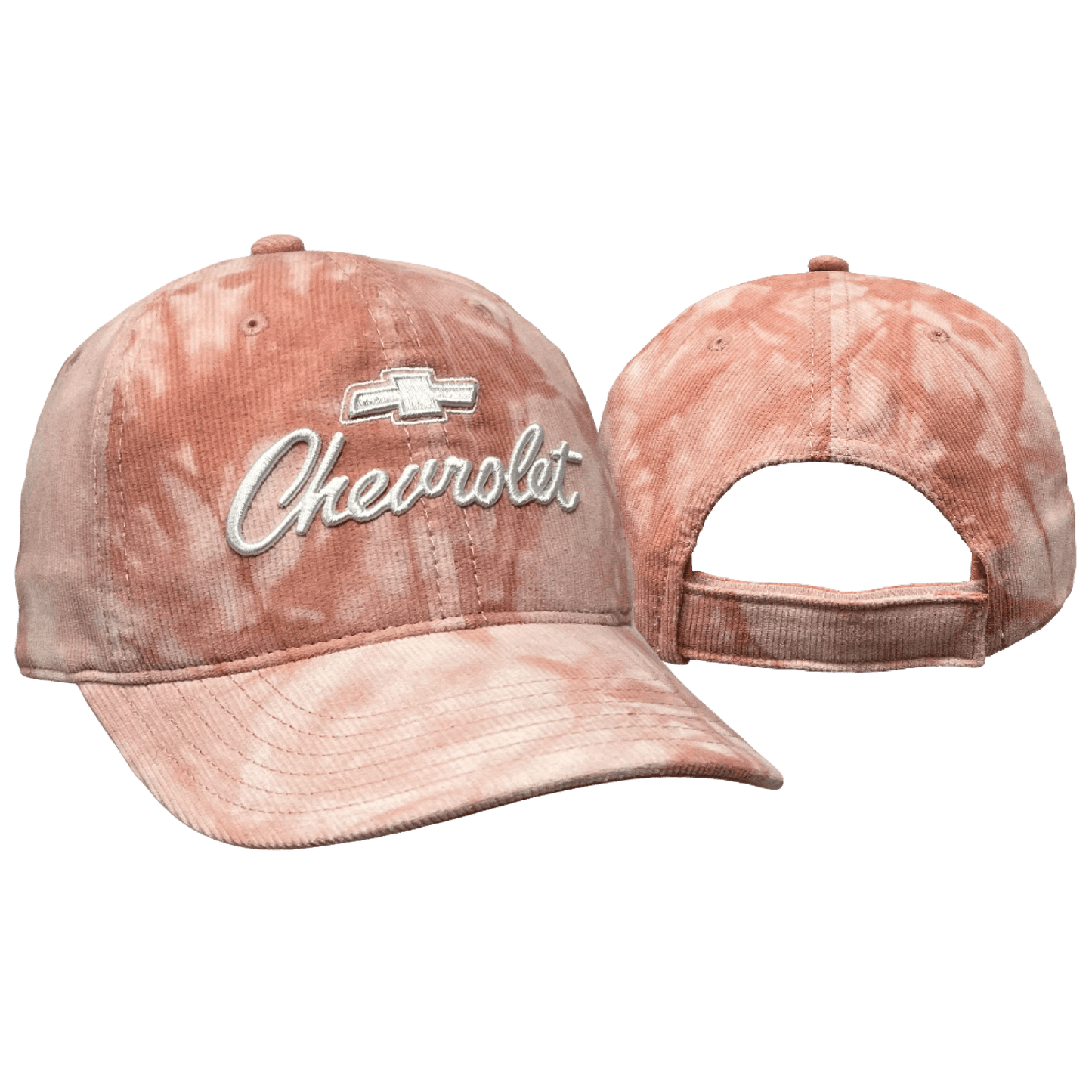 Chevrolet Ladies Blush Corduroy Script Velcro Hat