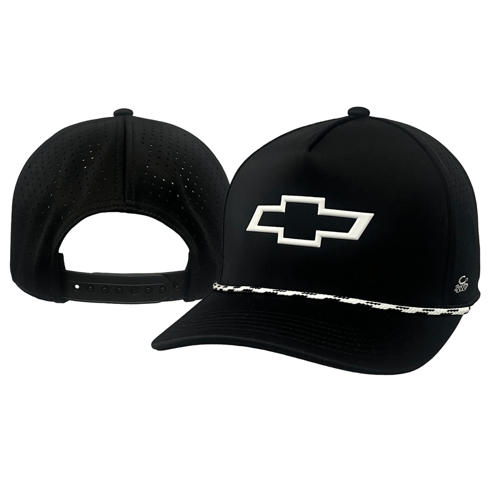Chevrolet Neoprene 3D Bowtie Perforated Snapback Hat