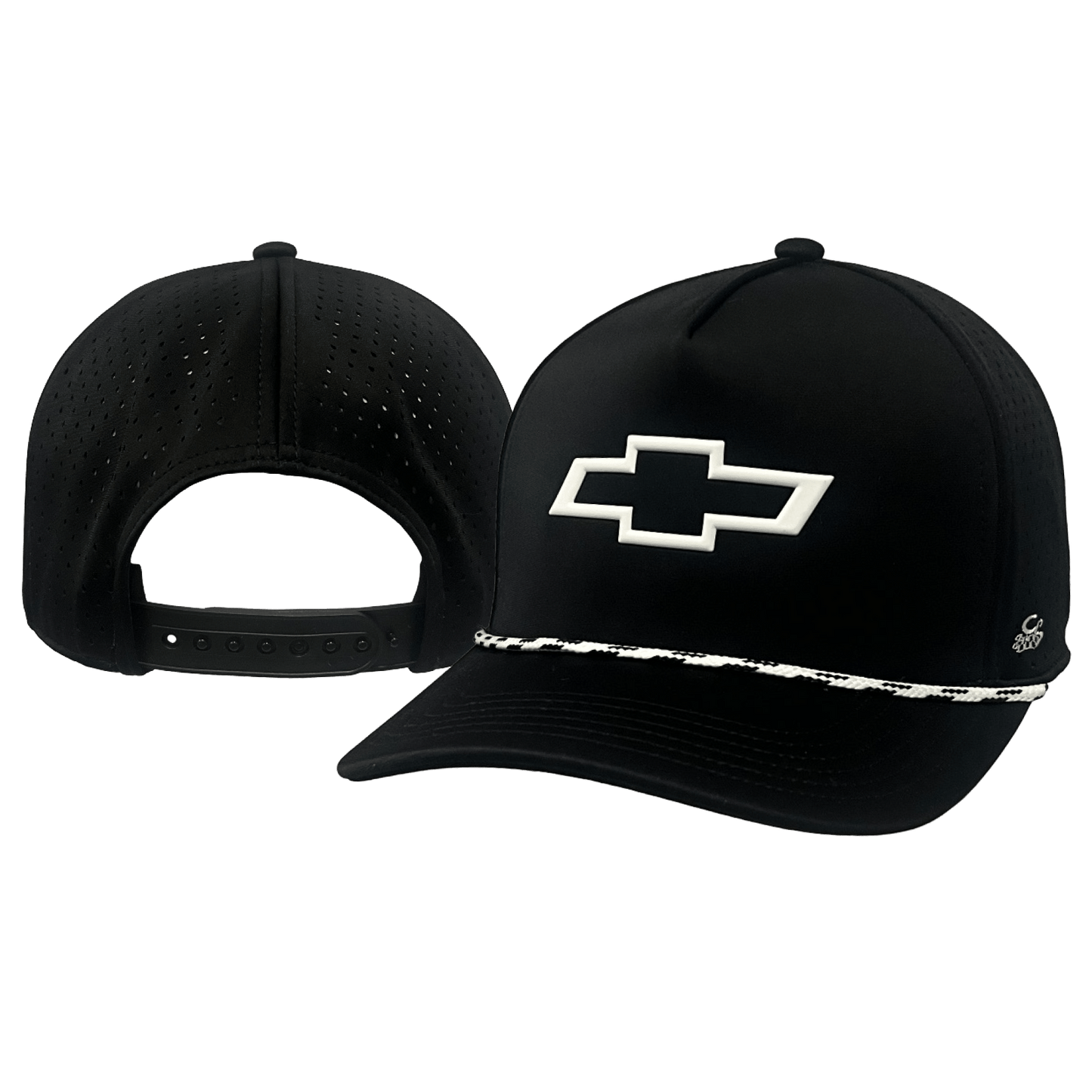 Chevrolet Neoprene 3D Bowtie Perforated Snapback Hat