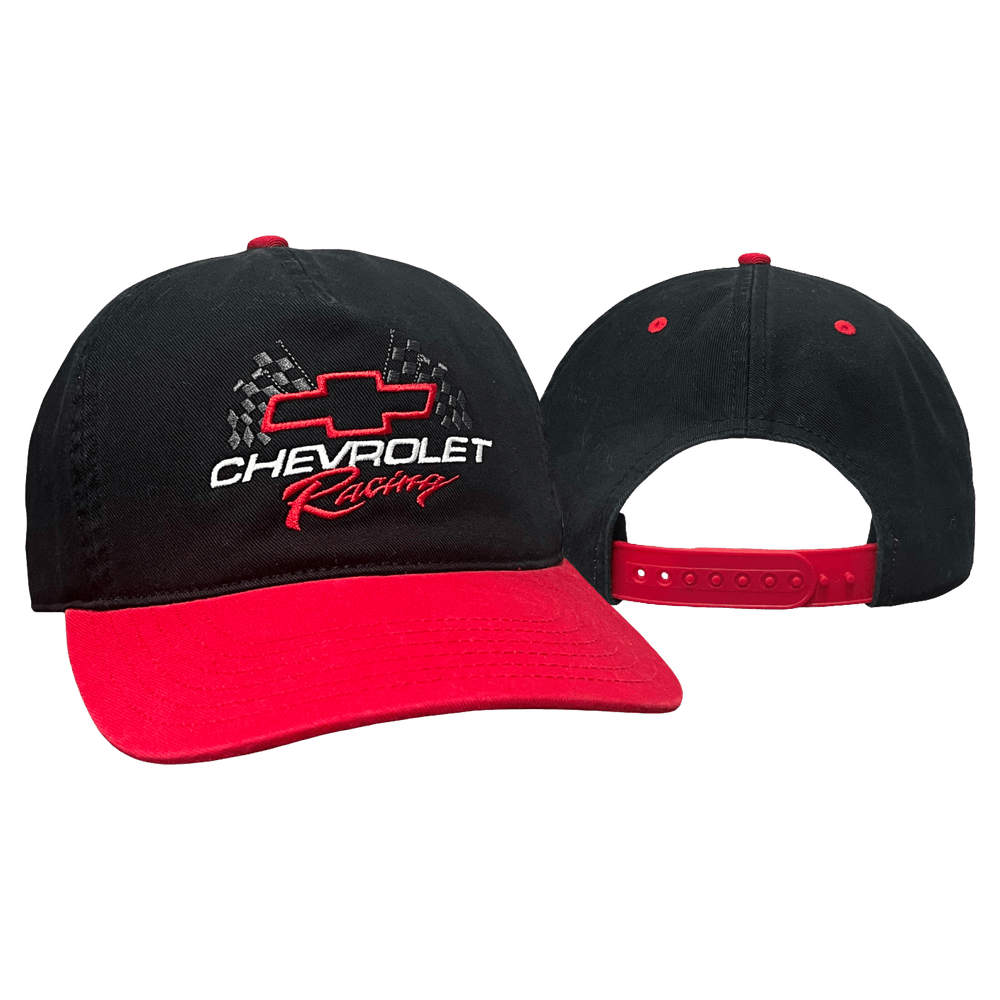 Chevrolet Racing Checkered Flag Snapback Hat
