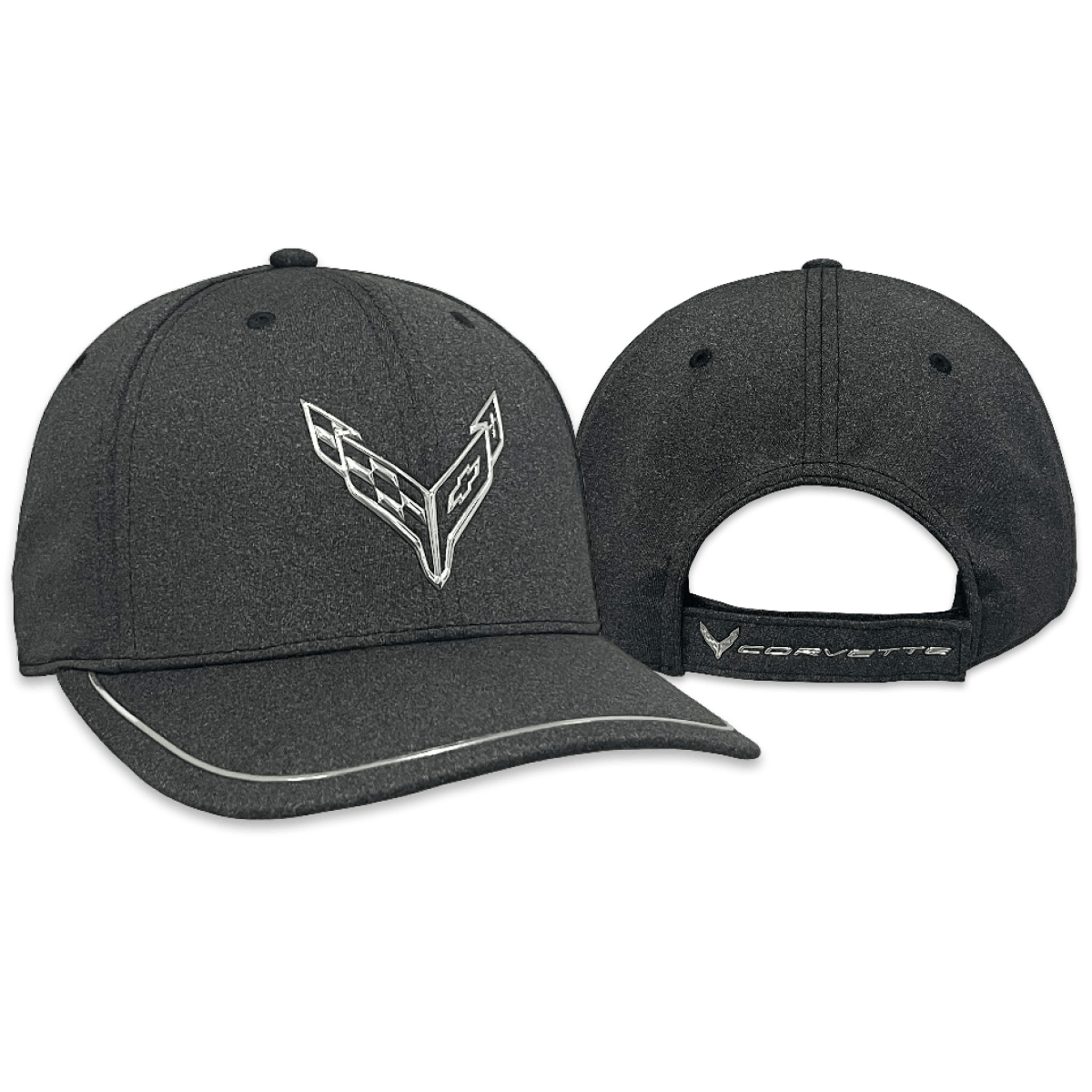 Corvette Chrome Velcro Cap