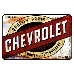 Chevy Quality Parts Power & Performance Sign