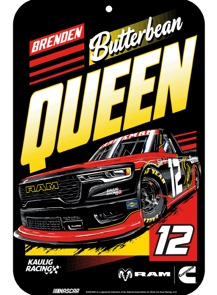 Brenden Queen 11x17 plastic sign