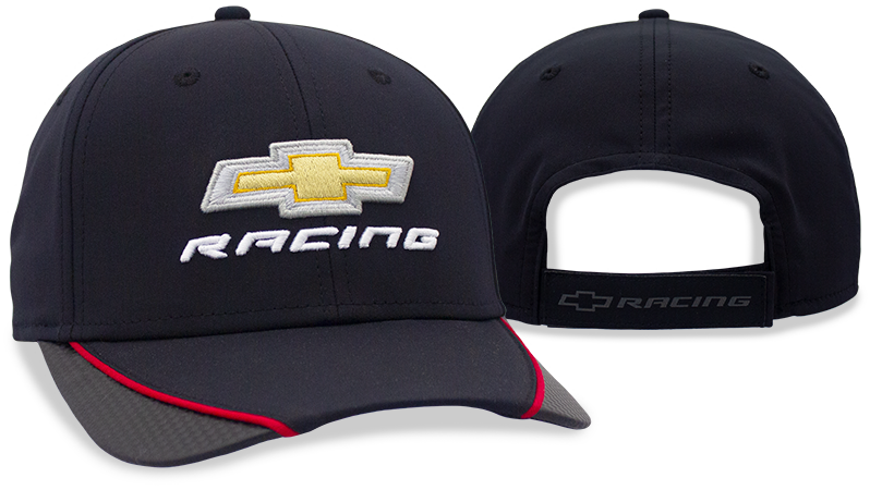 Black Chevrolet Racing Carbon Fiber Performance Hat