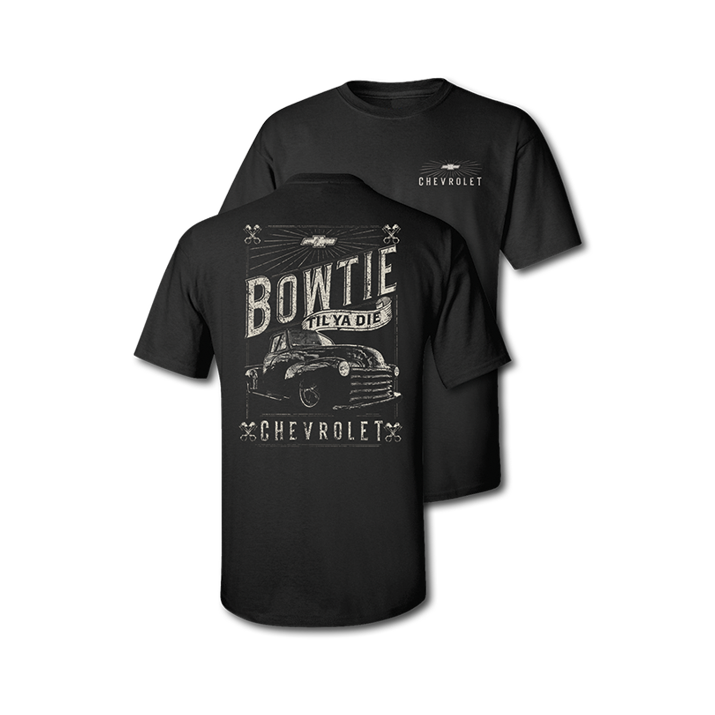 Chevy Trucks Bowtie Til Ya Die T-Shirt