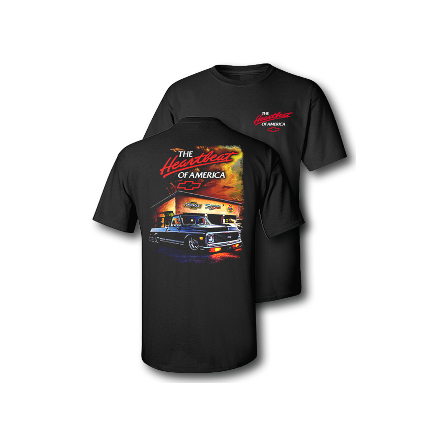 Chevy Trucks "Garage Sunset" T-Shirt