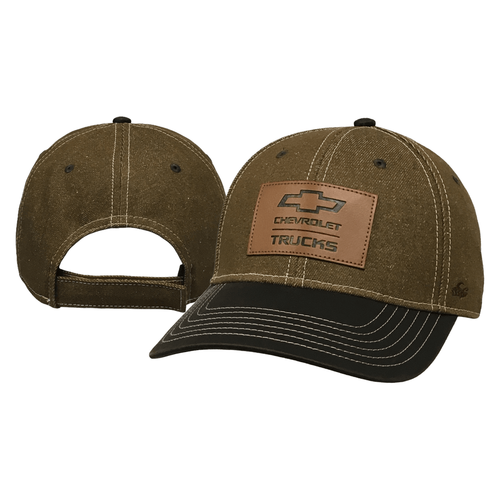 Chevrolet Trucks Brown Denim Oil-Coated Velcro Hat