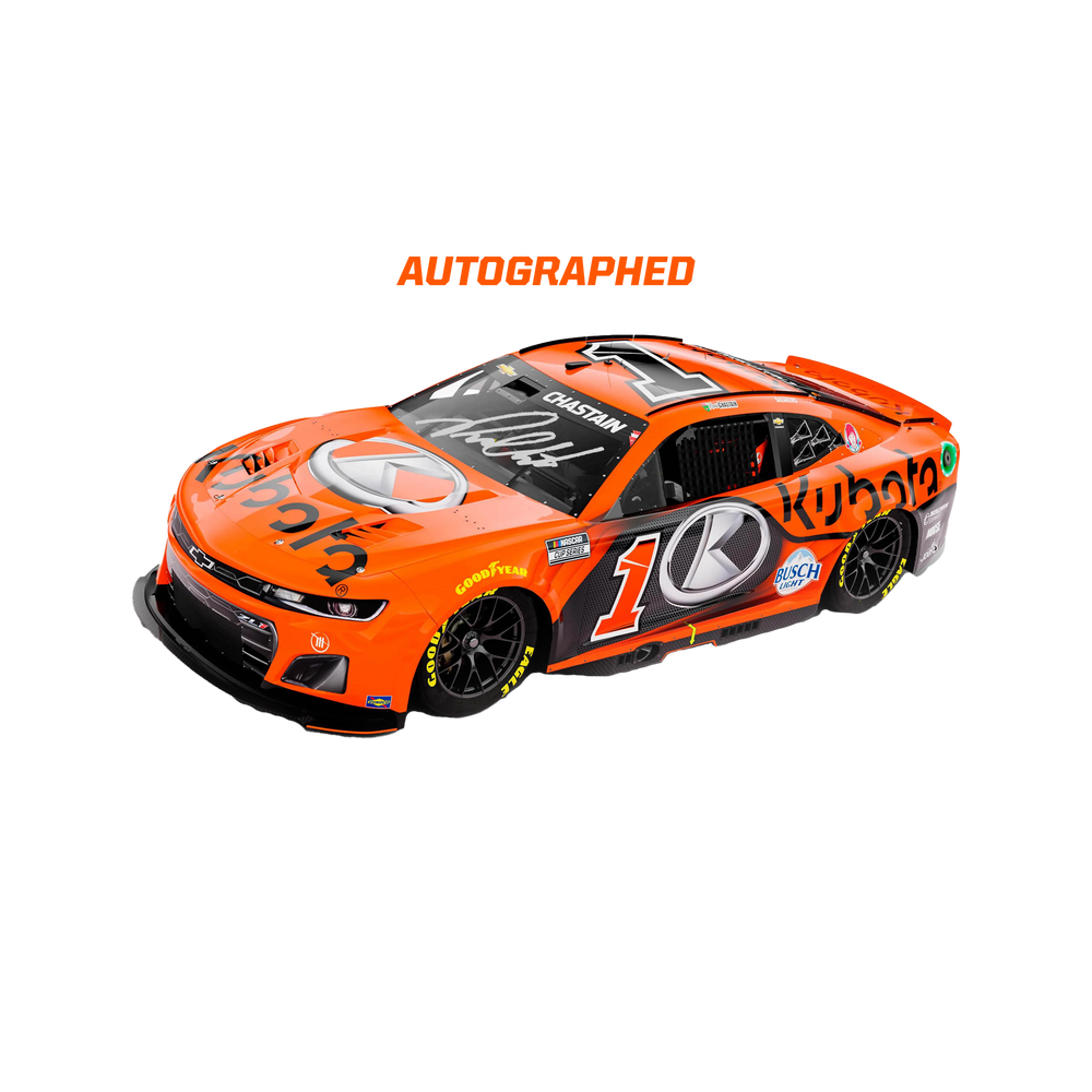 Autographed Ross Chastain #1 2024 Kansas Speedway Hollywood Casino 400 Raced Win 1:24 Diecast *PREORDER*