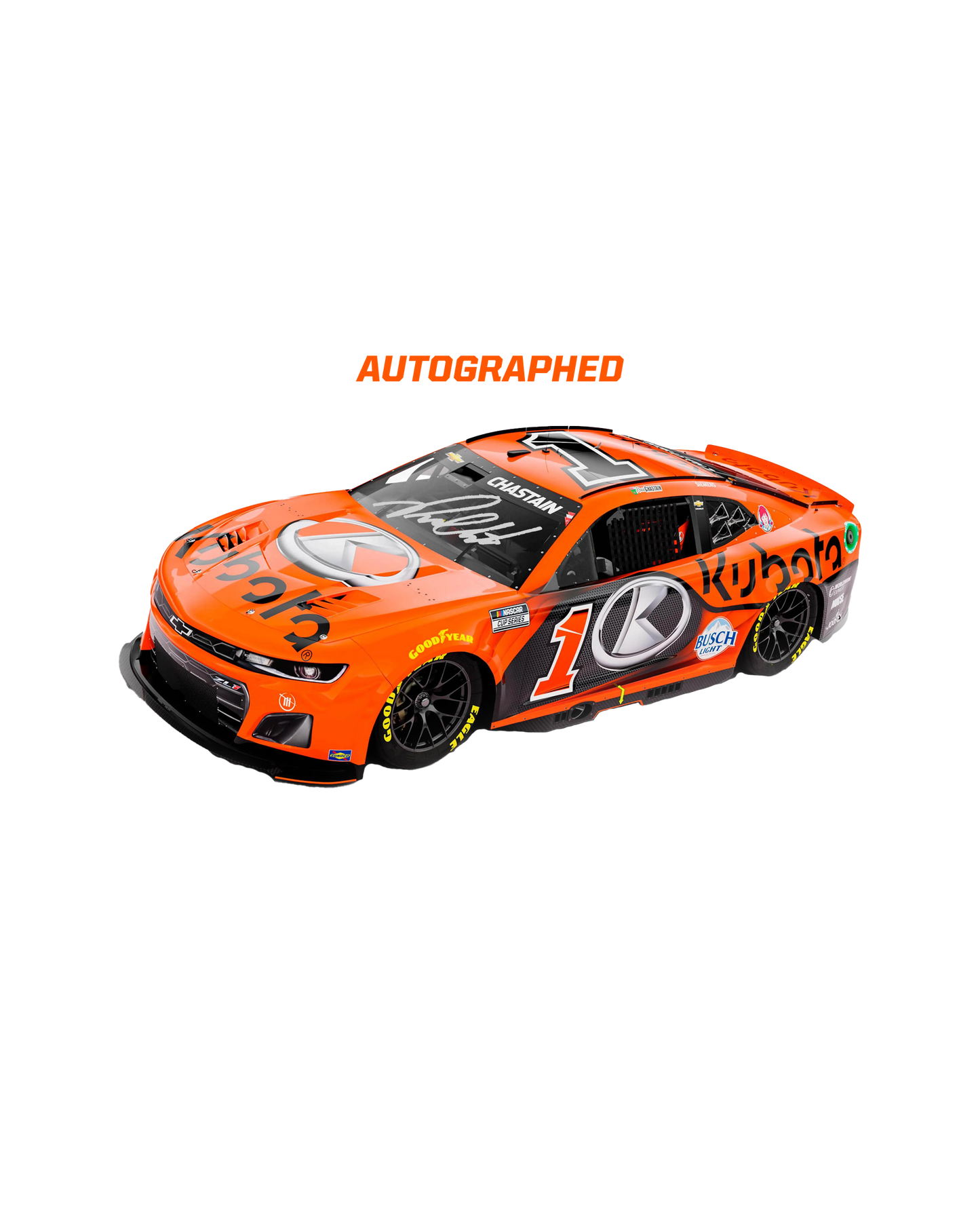 Autographed Ross Chastain #1 2024 Kansas Speedway Hollywood Casino 400 Raced Win 1:24 Diecast *PREORDER*