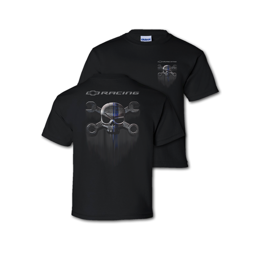 Youth Black Mr. Crosswrench Race Stripe T-Shirt